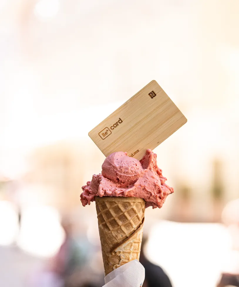 NFC Visitenkarte mit Eis